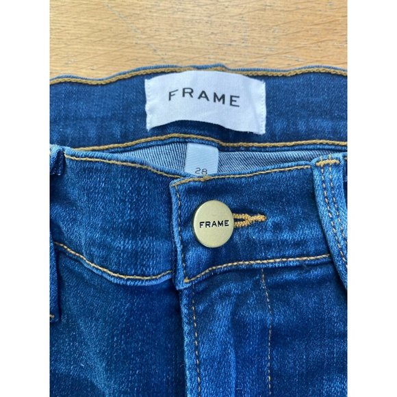 Frame Le High Super Flare Jeans Cantine Blue NWOT - Picture 9 of 11